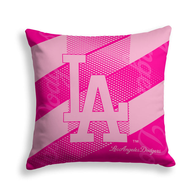 Pixsona Los Angeles Dodgers Pink Motion Throw Pillow