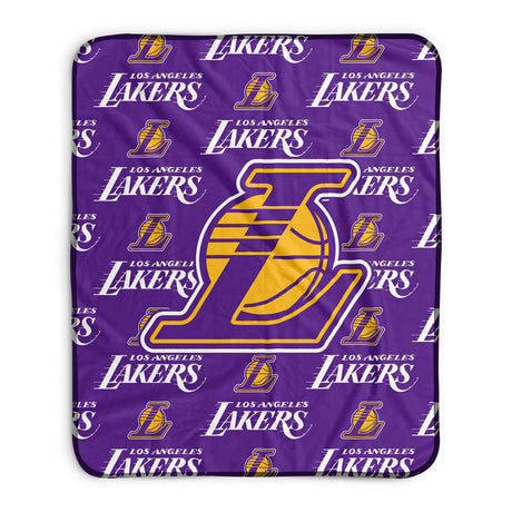 Pixsona Los Angeles Lakers Repeat Pixel Fleece Blanket