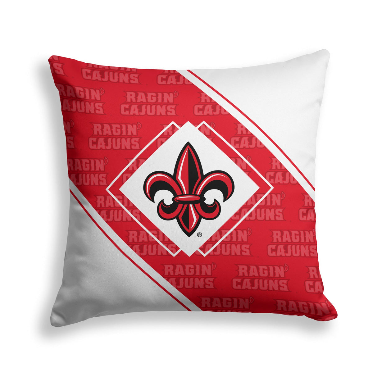 Pixsona Louisiana Lafayette Ragin Cajuns Boxed Throw Pillow