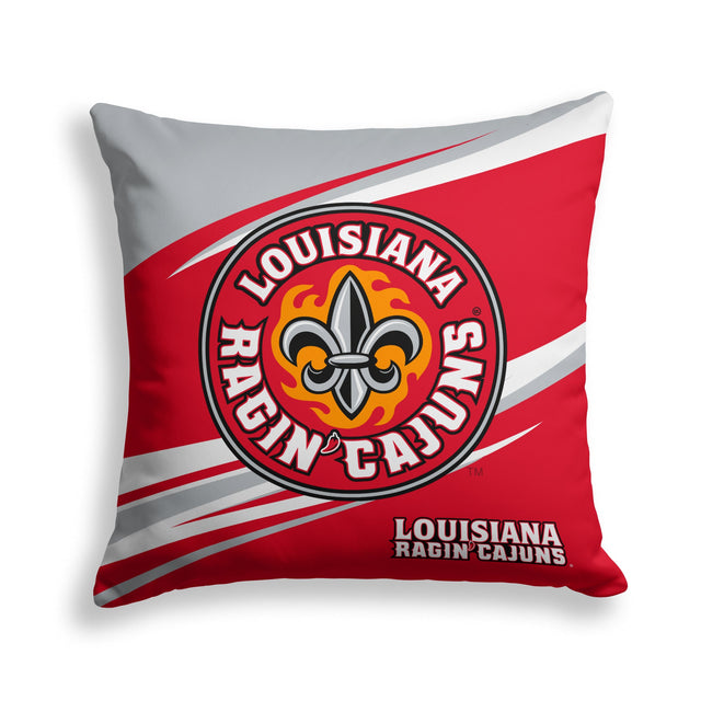 Pixsona Louisiana Lafayette Ragin Cajuns Velocity Throw Pillow