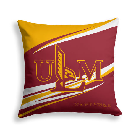 Pixsona Louisiana Monroe Warhawks Velocity Throw Pillow