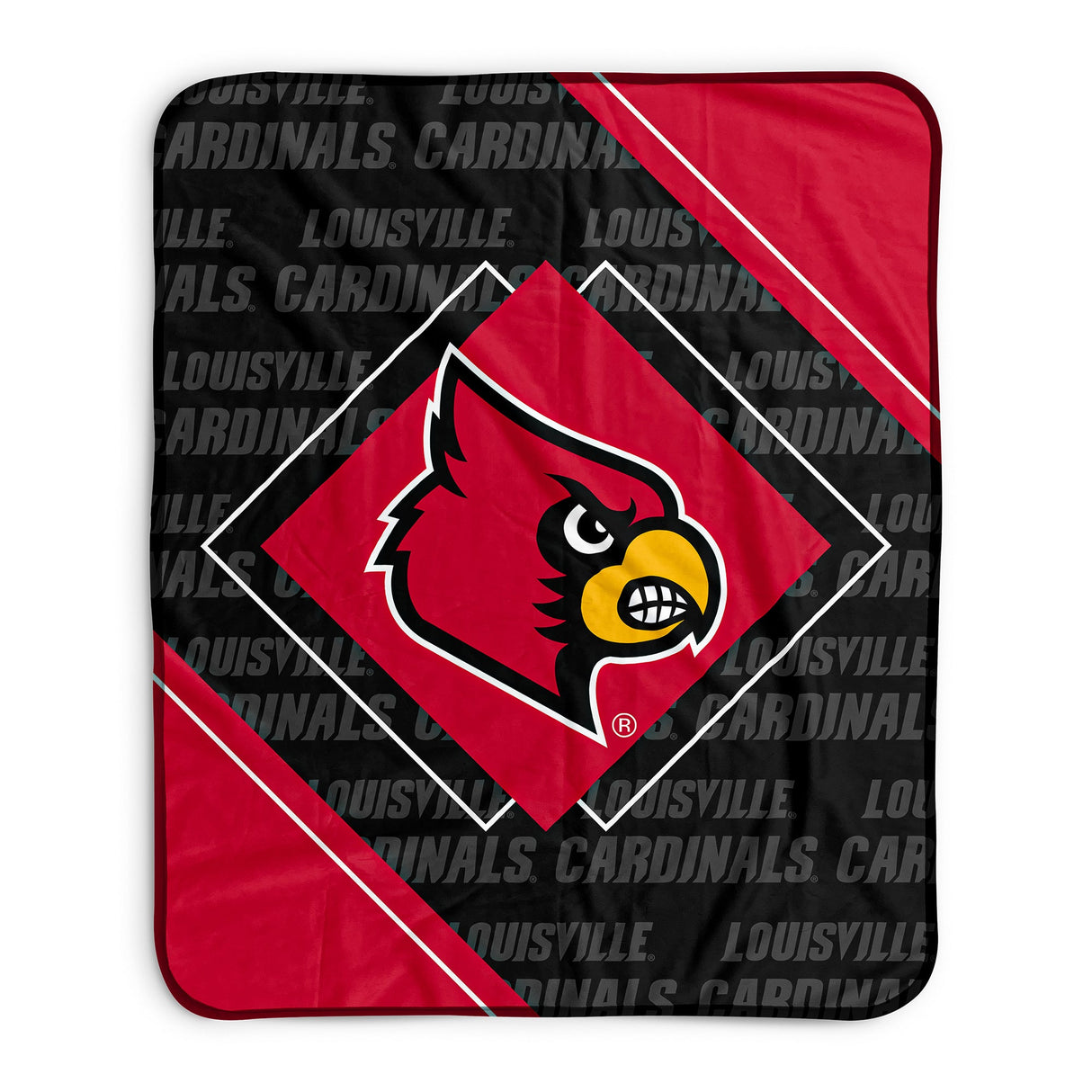 Pixsona Louisville Cardinals Boxed Pixel Fleece Blanket