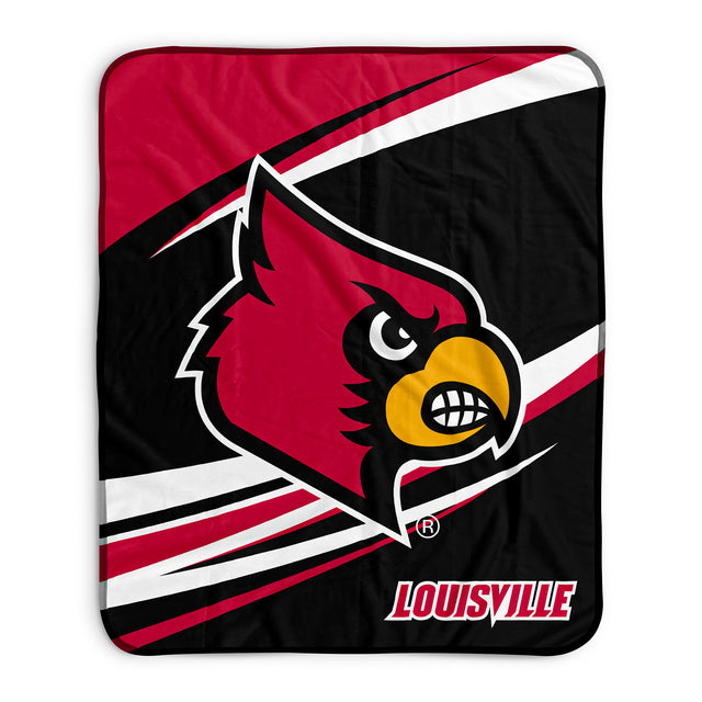 Pixsona Louisville Cardinals Velocity Pixel Fleece Blanket