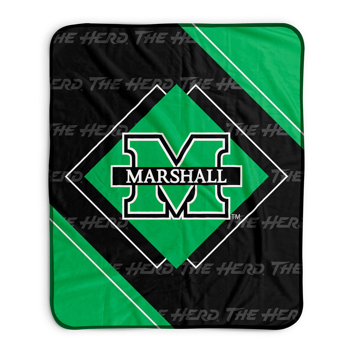 Pixsona Marshall Thundering Herd Boxed Pixel Fleece Blanket