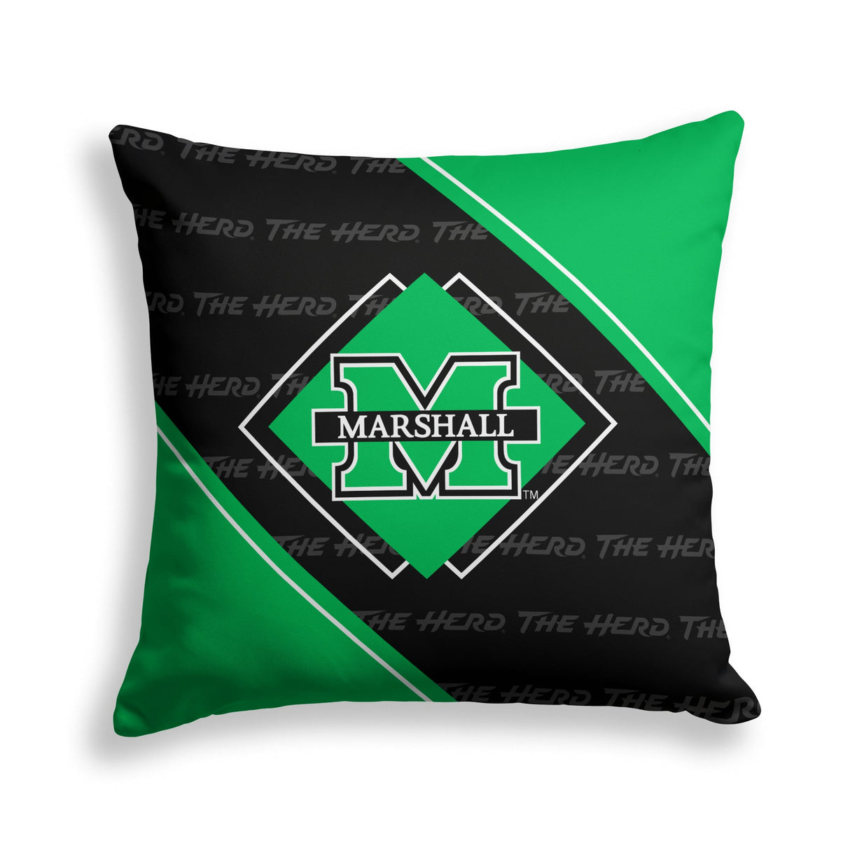 Pixsona Marshall Thundering Herd Boxed Throw Pillow