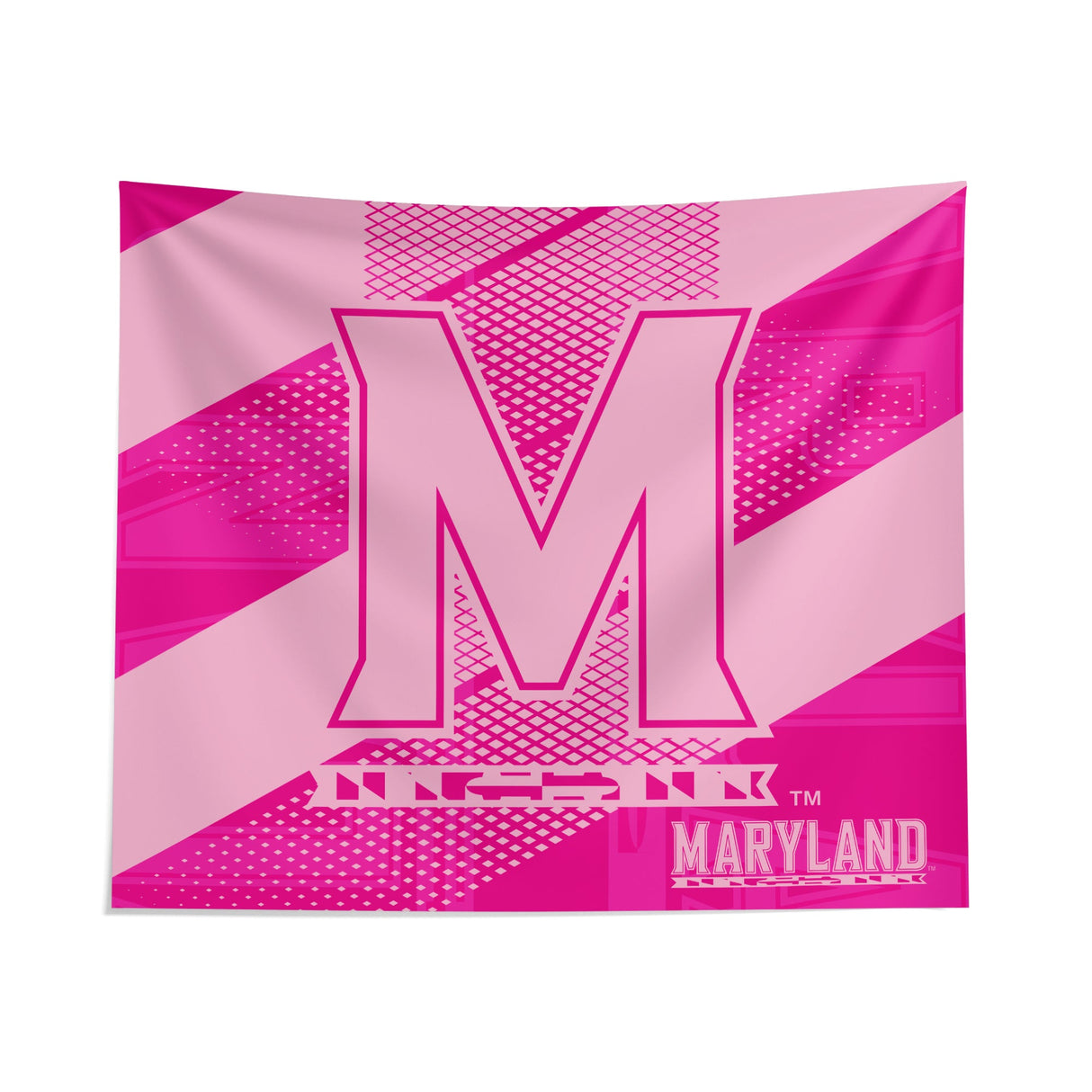 Pixsona Maryland Terrapins Pink Motion Tapestry