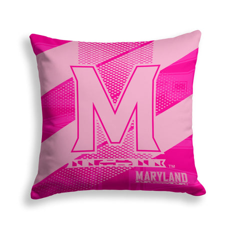 Pixsona Maryland Terrapins Pink Motion Throw Pillow