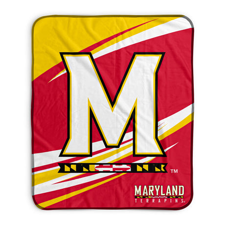 Pixsona Maryland Terrapins Velocity Pixel Fleece Blanket