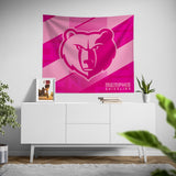 Pixsona Memphis Grizzlies Pink Motion Tapestry