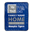 Pixsona Memphis Tigers Cheer Pixel Fleece Blanket | Personalized | Custom