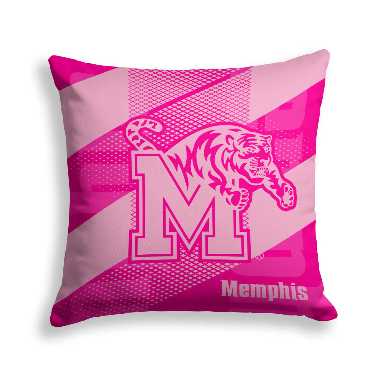 Pixsona Memphis Tigers Pink Motion Throw Pillow