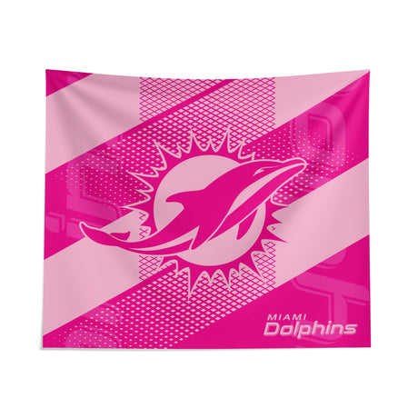 Pixsona Miami Dolphins Pink Motion Tapestry