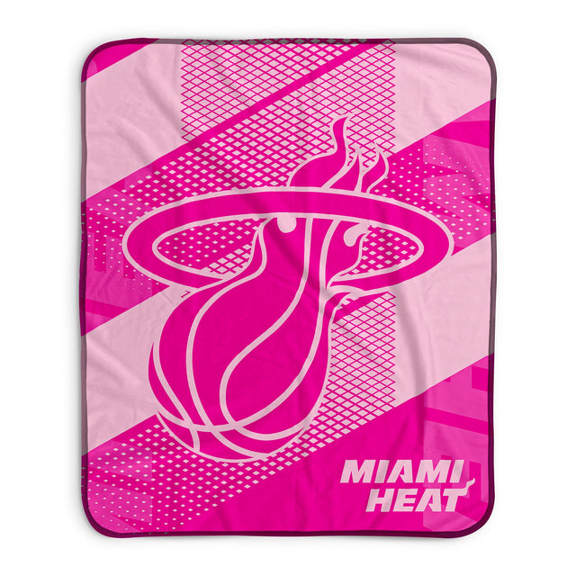 Pixsona Miami Heat Pink Motion Pixel Fleece Blanket