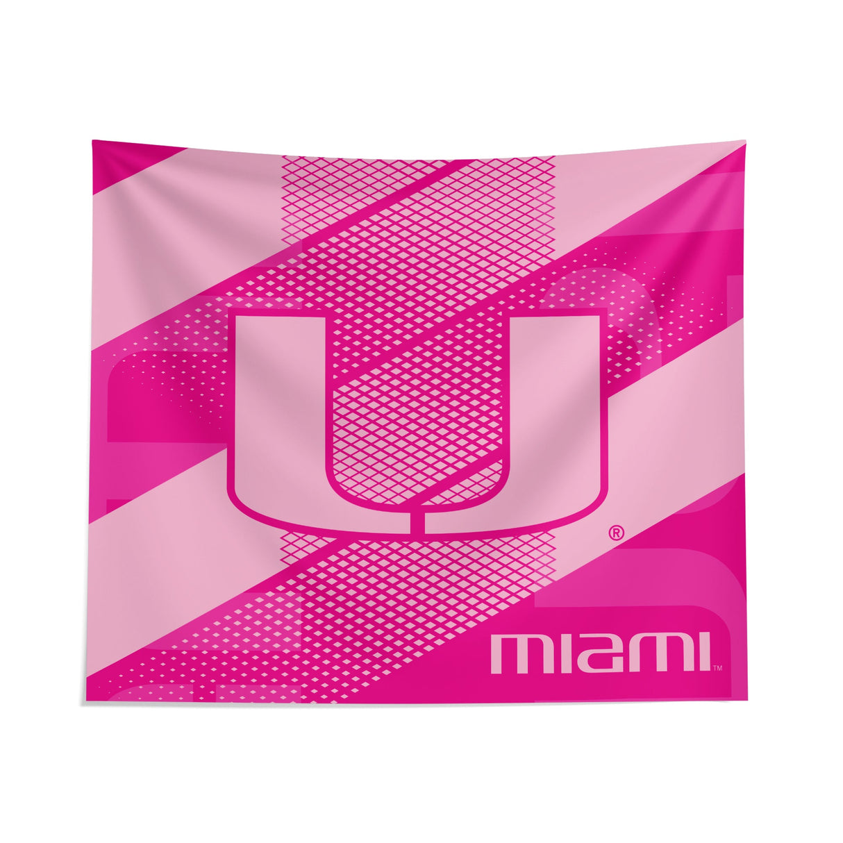 Pixsona Miami Hurricanes Pink Motion Tapestry