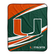 Pixsona Miami Hurricanes Velocity Pixel Fleece Blanket