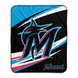 Pixsona Miami Marlins Velocity Pixel Fleece Blanket