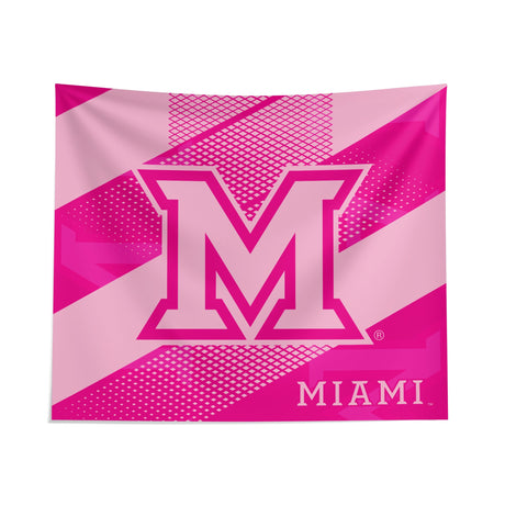 Pixsona Miami University Redhawks Pink Motion Tapestry