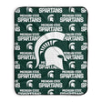 Pixsona Michigan State Spartans Repeat Pixel Fleece Blanket