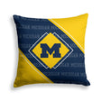 Pixsona Michigan Wolverines Boxed Throw Pillow