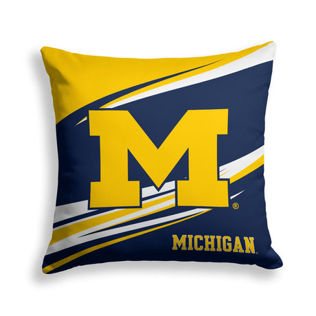 Pixsona Michigan Wolverines Velocity Throw Pillow