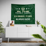Pixsona Milwaukee Bucks Cheer Tapestry | Personalized | Custom