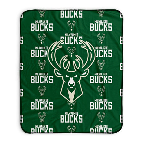 Pixsona Milwaukee Bucks Repeat Pixel Fleece Blanket