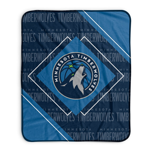 Pixsona Minnesota Timberwolves Boxed Pixel Fleece Blanket