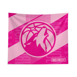 Pixsona Minnesota Timberwolves Pink Motion Tapestry