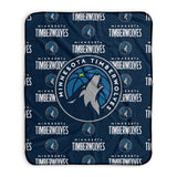 Pixsona Minnesota Timberwolves Repeat Pixel Fleece Blanket