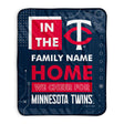 Pixsona Minnesota Twins Cheer Pixel Fleece Blanket | Personalized | Custom