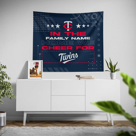 Pixsona Minnesota Twins Cheer Tapestry | Personalized | Custom