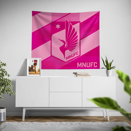 Pixsona Minnesota United FC Pink Motion Tapestry