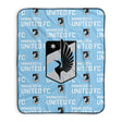 Pixsona Minnesota United FC Repeat Pixel Fleece Blanket