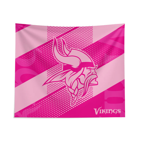 Pixsona Minnesota Vikings Pink Motion Tapestry