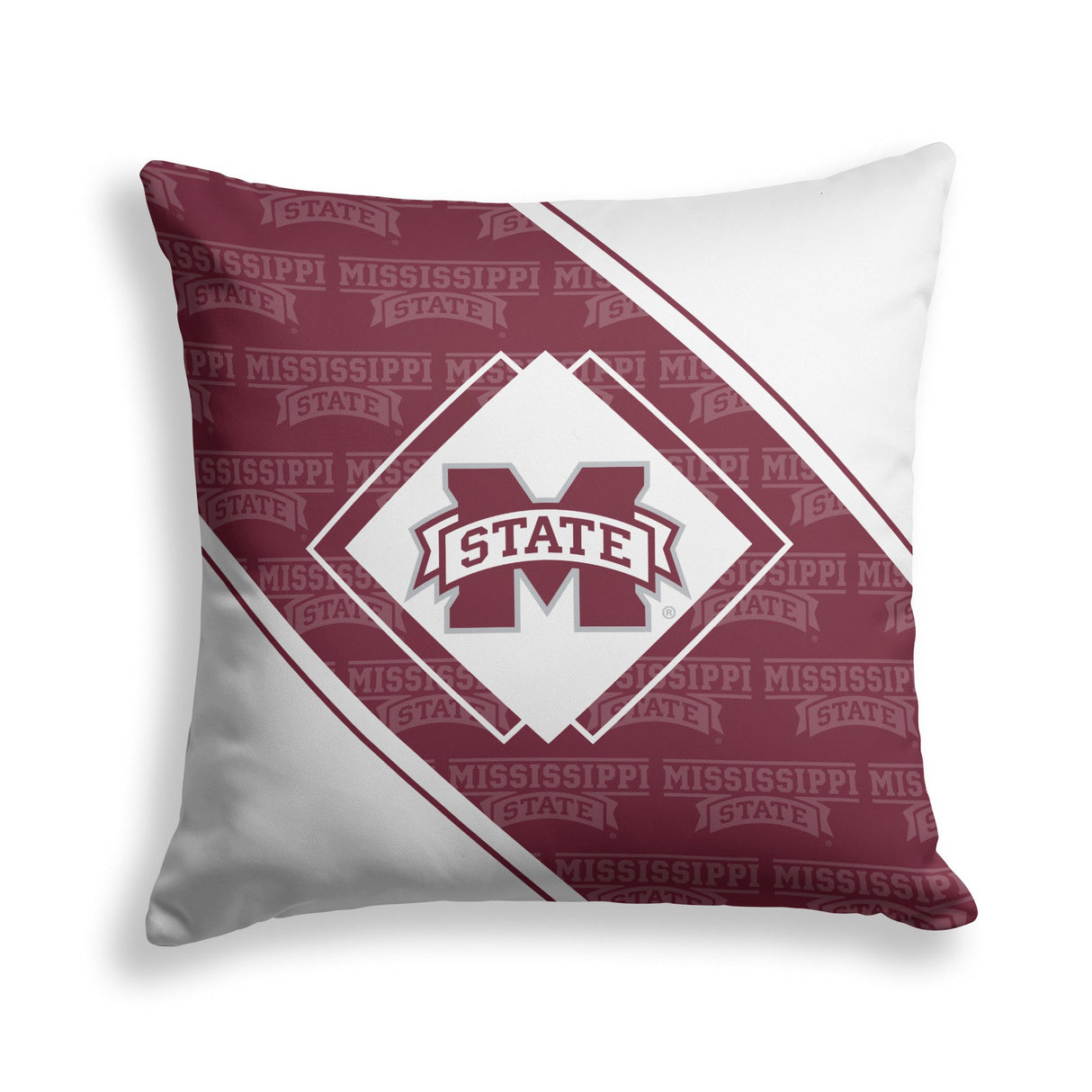 Pixsona Mississippi State Bulldogs Boxed Throw Pillow