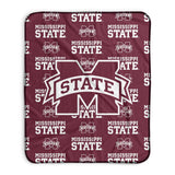 Pixsona Mississippi State Bulldogs Repeat Pixel Fleece Blanket