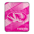 Pixsona Missouri Tigers Pink Motion Pixel Fleece Blanket