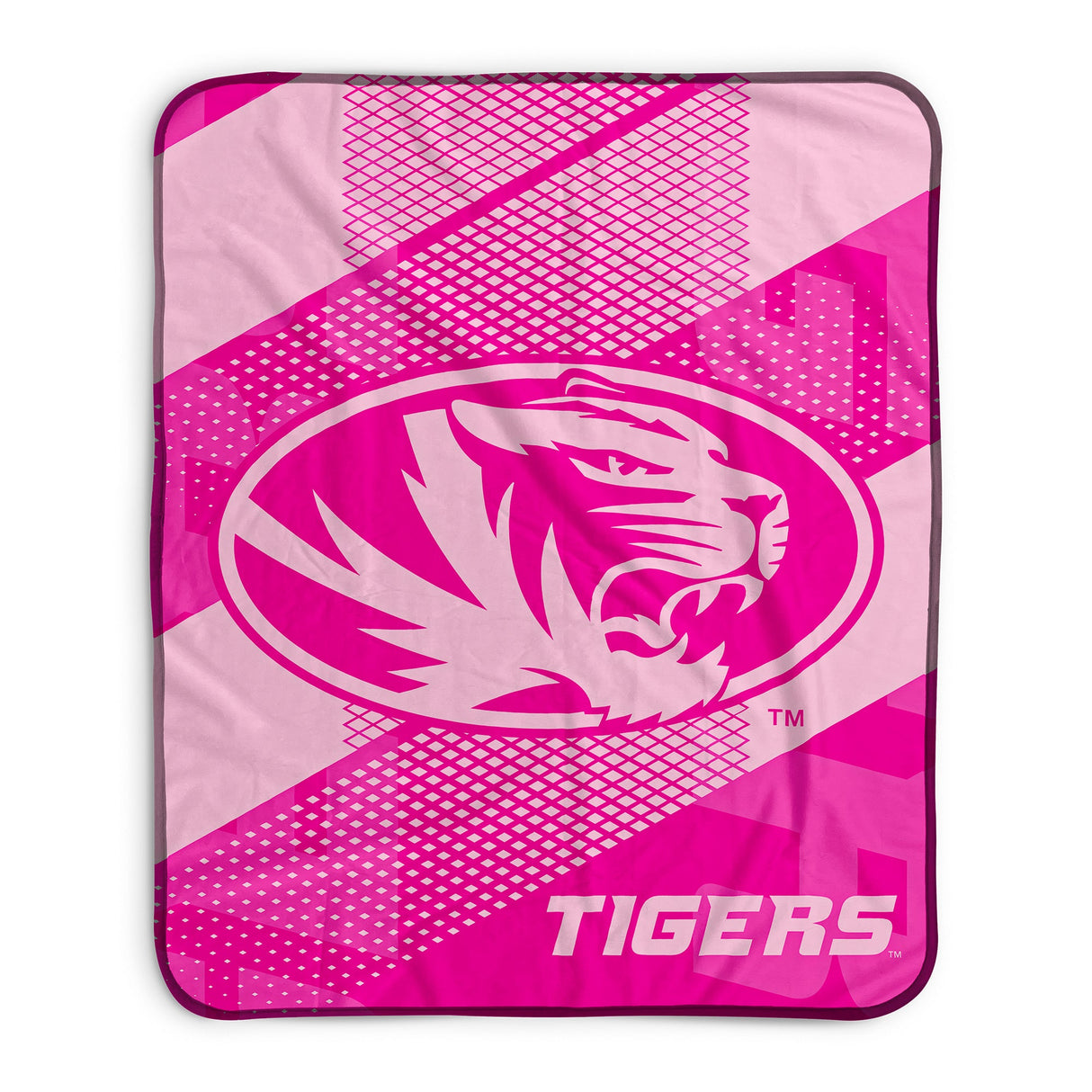 Pixsona Missouri Tigers Pink Motion Pixel Fleece Blanket