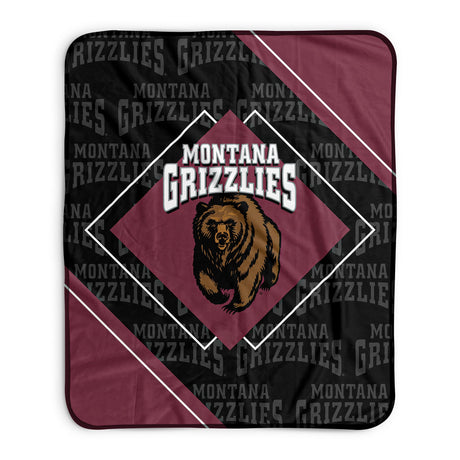 Pixsona Montana Grizzlies Boxed Pixel Fleece Blanket