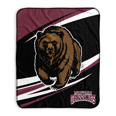 Pixsona Montana Grizzlies Velocity Pixel Fleece Blanket