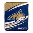 Pixsona Montana State Bobcats Velocity Pixel Fleece Blanket