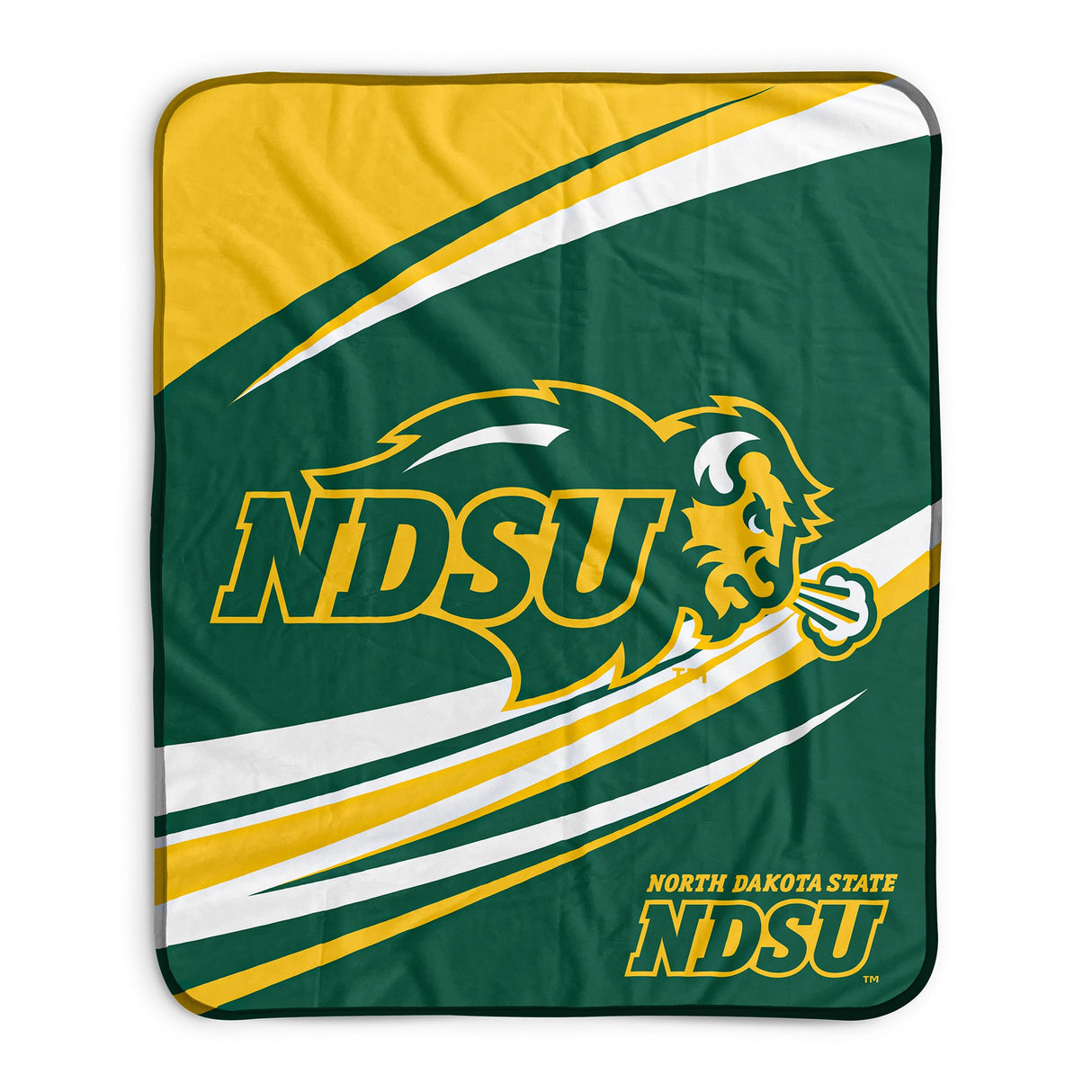 Pixsona NDSU Bison Velocity Pixel Fleece Blanket