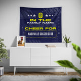 Pixsona Nashville SC Cheer Tapestry | Personalized | Custom