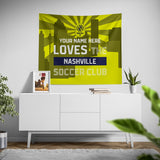 Pixsona Nashville SC Skyline Tapestry | Personalized | Custom