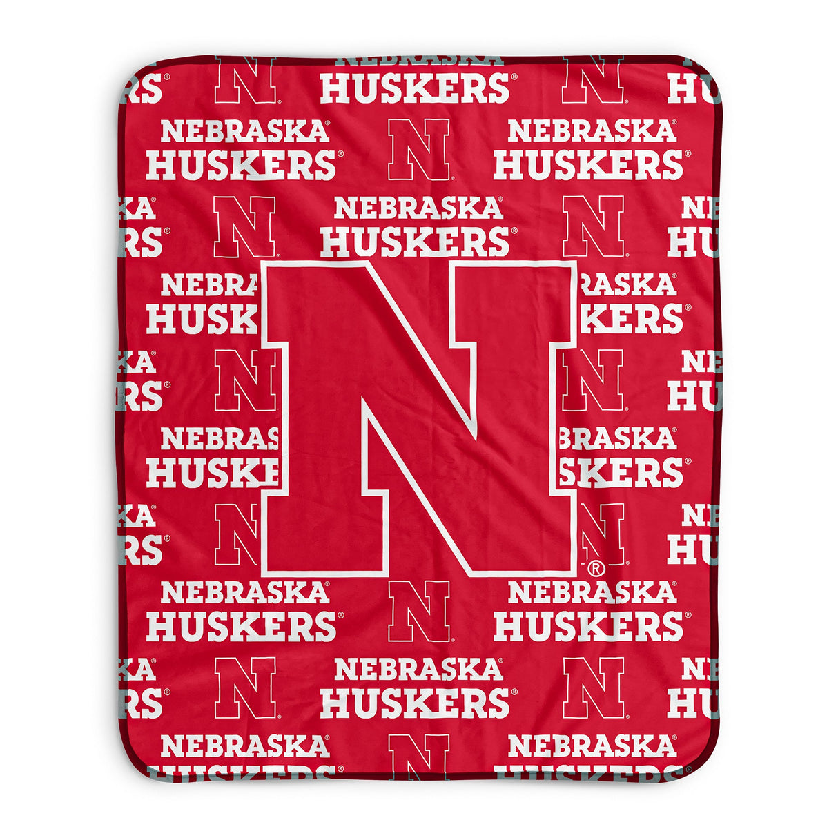 Pixsona Nebraska Huskers Repeat Pixel Fleece Blanket