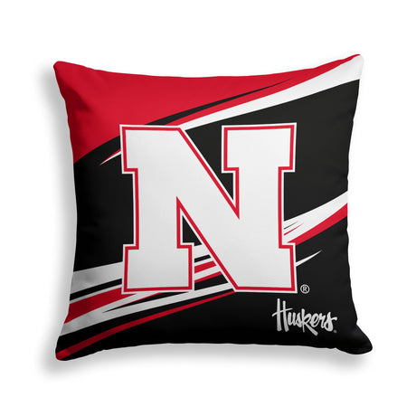 Pixsona Nebraska Huskers Velocity Throw Pillow