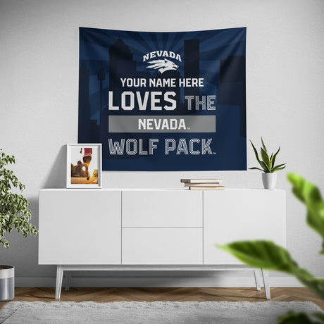 Pixsona Nevada Wolf Pack Skyline Tapestry | Personalized | Custom