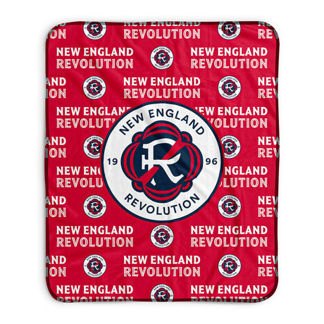 Pixsona New England Revolution Repeat Pixel Fleece Blanket