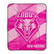 Pixsona New Mexico Lobos Pink Motion Pixel Fleece Blanket