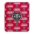 Pixsona New Mexico Lobos Repeat Pixel Fleece Blanket